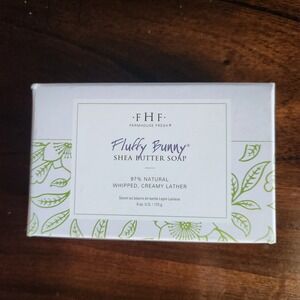 Fluffy Bunny Shea Butter Bar Soap Farmhouse Fresh 97% Natural Creamy Lather